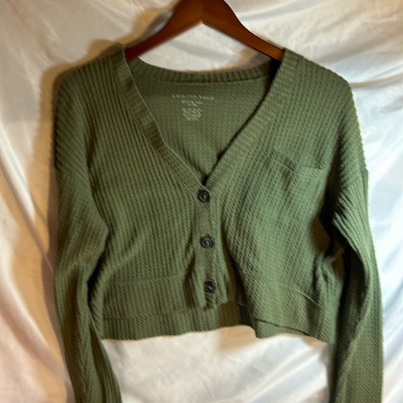 American Eagle Outfitters Tops - American Eagle, soft and sexy plush size extra small crop cardigan